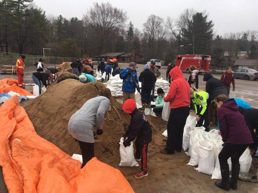 sand bagging